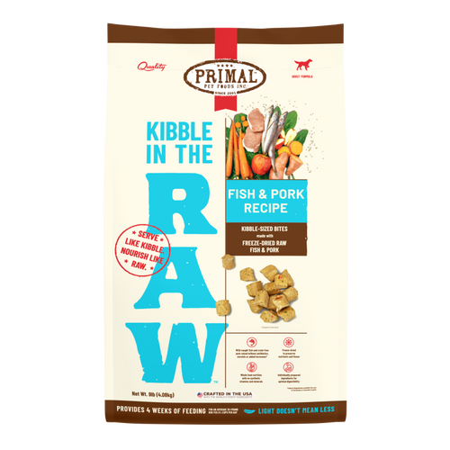 PRIMAL - Canine - Kibble in the Raw - Fish & Pork