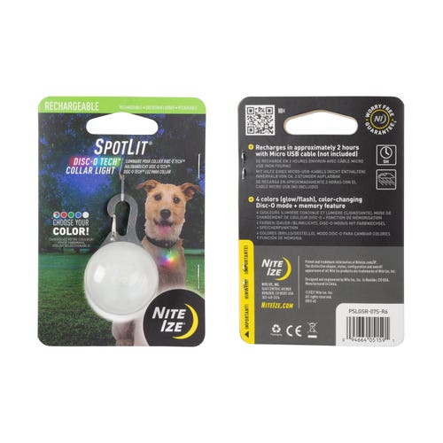 
                  
                    NITE IZE - Spotlit Rechargeable Collar Light Disc-O-Tech
                  
                