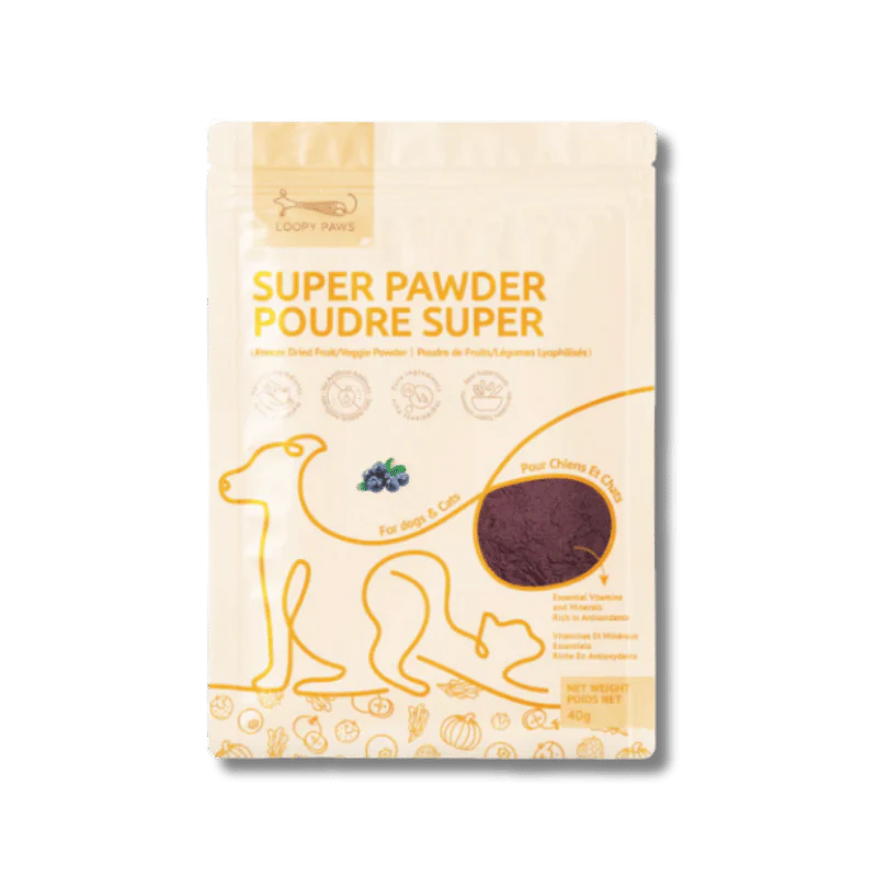 Loopy Paws - Super Pawder - Blueberry - 40g