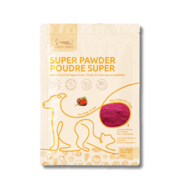 Loopy Paws - Super Pawder - Red Beets - 40g