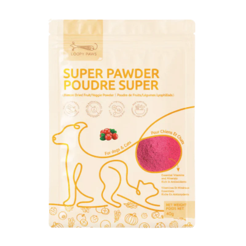 Loopy Paws - Super Pawder - Cranberry - 40g