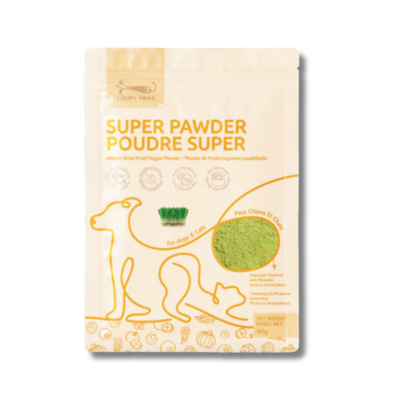 Loopy Paws - Super Pawder - Barley Grass - 40g