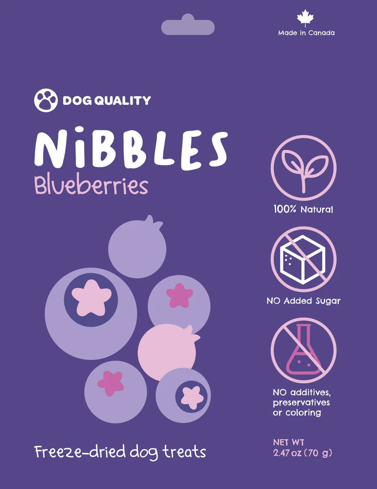 
                  
                    Dog Quality - Nibbles - Freeze dried - Blueberries
                  
                