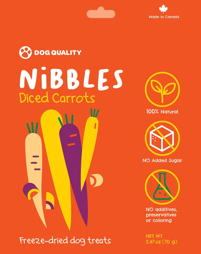 
                  
                    Dog Quality - Nibbles - Freeze dried - Diced Carrots
                  
                