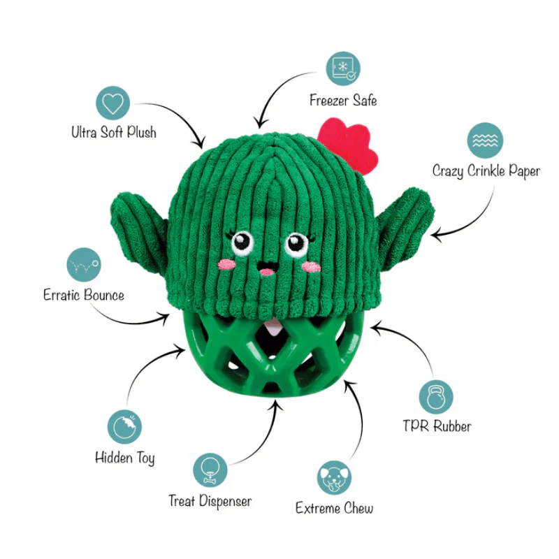 
                  
                    Fringe Studio - Dog - Toy - Durable - Rubber - Dura Club - Prickly But Sweet
                  
                