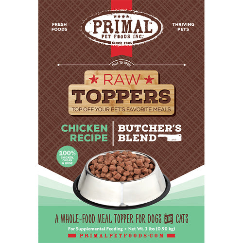 PRIMAL - Topper - Butcher's Blend- Chicken (Frozen Food) (Only Deliver to Metro Vancouver)