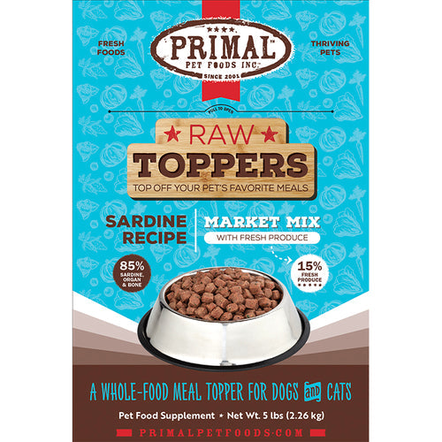 PRIMAL - Topper - Market Mix - Sardine (Frozen Food) (Only Deliver to Metro Vancouver)