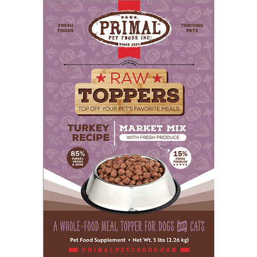 PRIMAL - Topper - Market Mix - Turkey (Frozen Food) (Only Deliver to Metro Vancouver)