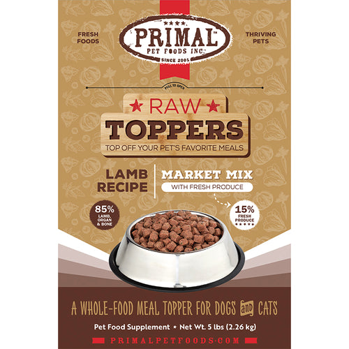 PRIMAL - Topper - Market Mix - Lamb (Frozen Food) (Only Deliver to Metro Vancouver)