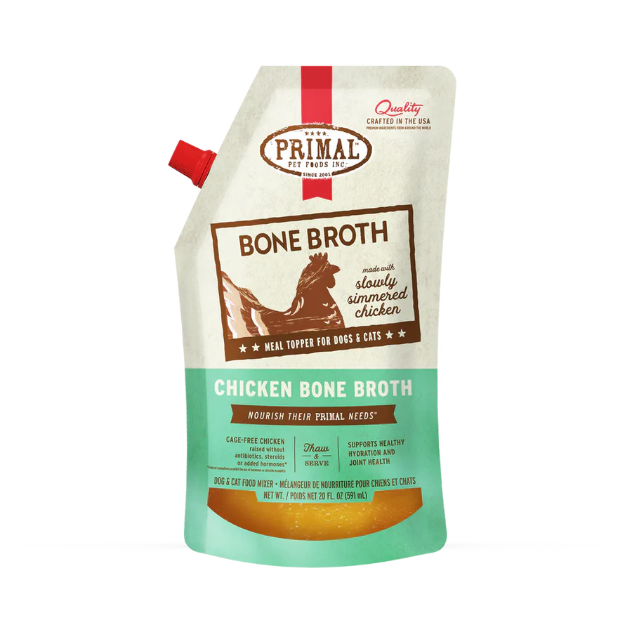 PRIMAL - Bone Broth - Chicken - Case/4 (Frozen Food) (Only Deliver to Metro Vancouver)
