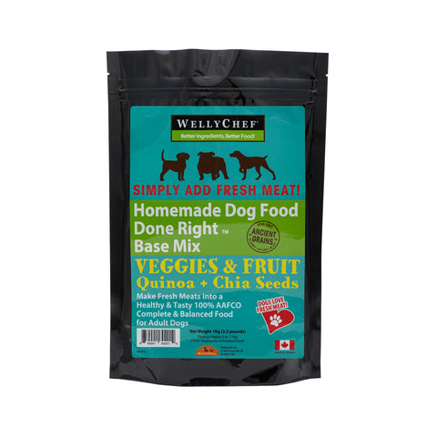 Welly Tails - WellyChef Veggie, Fruit & Chia Food Base Mix