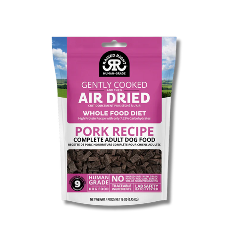 Raised Right - Adult Dog - Air-Dried - Pork - 16oz