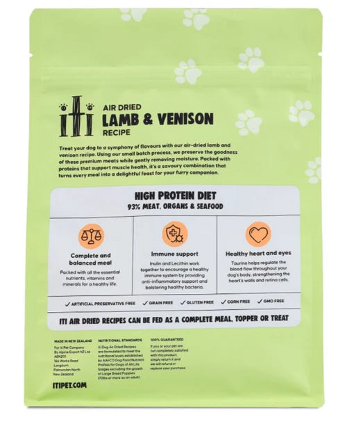 
                  
                    iTi - Dog - Air-Dried - Lamb & Venison - Pouches - 200g
                  
                