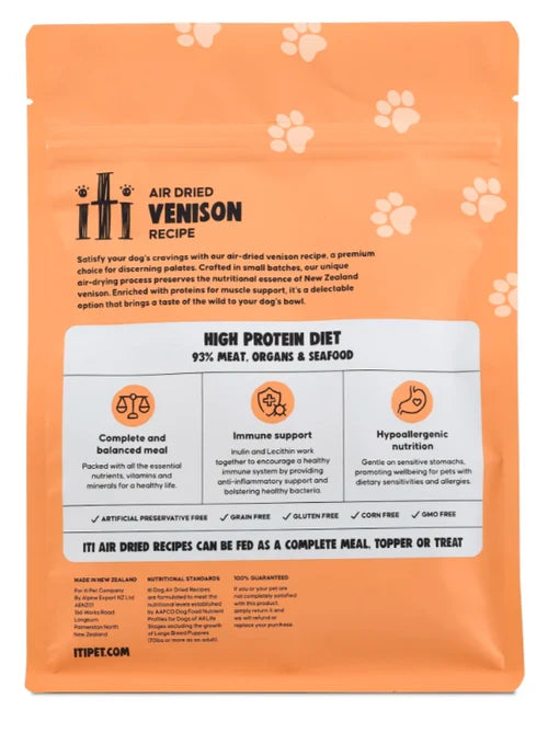 
                  
                    iTi - Dog - Air-Dried - Venison - Pouches - 200g
                  
                