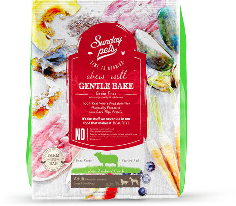 Sunday Pets - Dog - Gently Baked - GF - Lamb with Tripe - 1.3kg