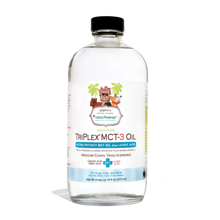 coco therapy - TriPlex MCT-3Oil – 16 oz glass bottle