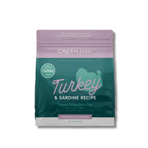 Green Juju - Freeze-Dried - Turkey & Sardine - 14oz