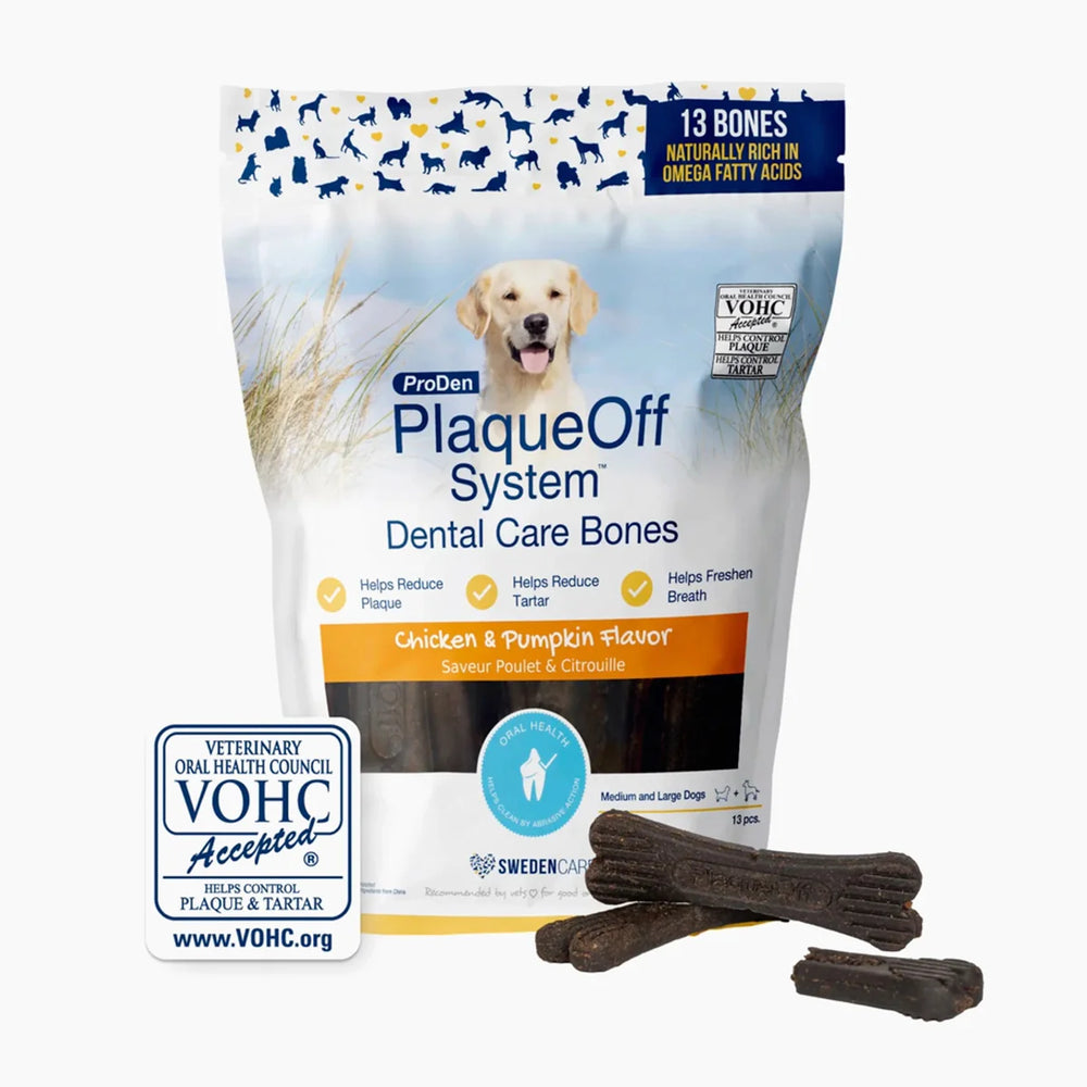 Plaque Off - Dental Care Bones - Chicken & Pumpkin