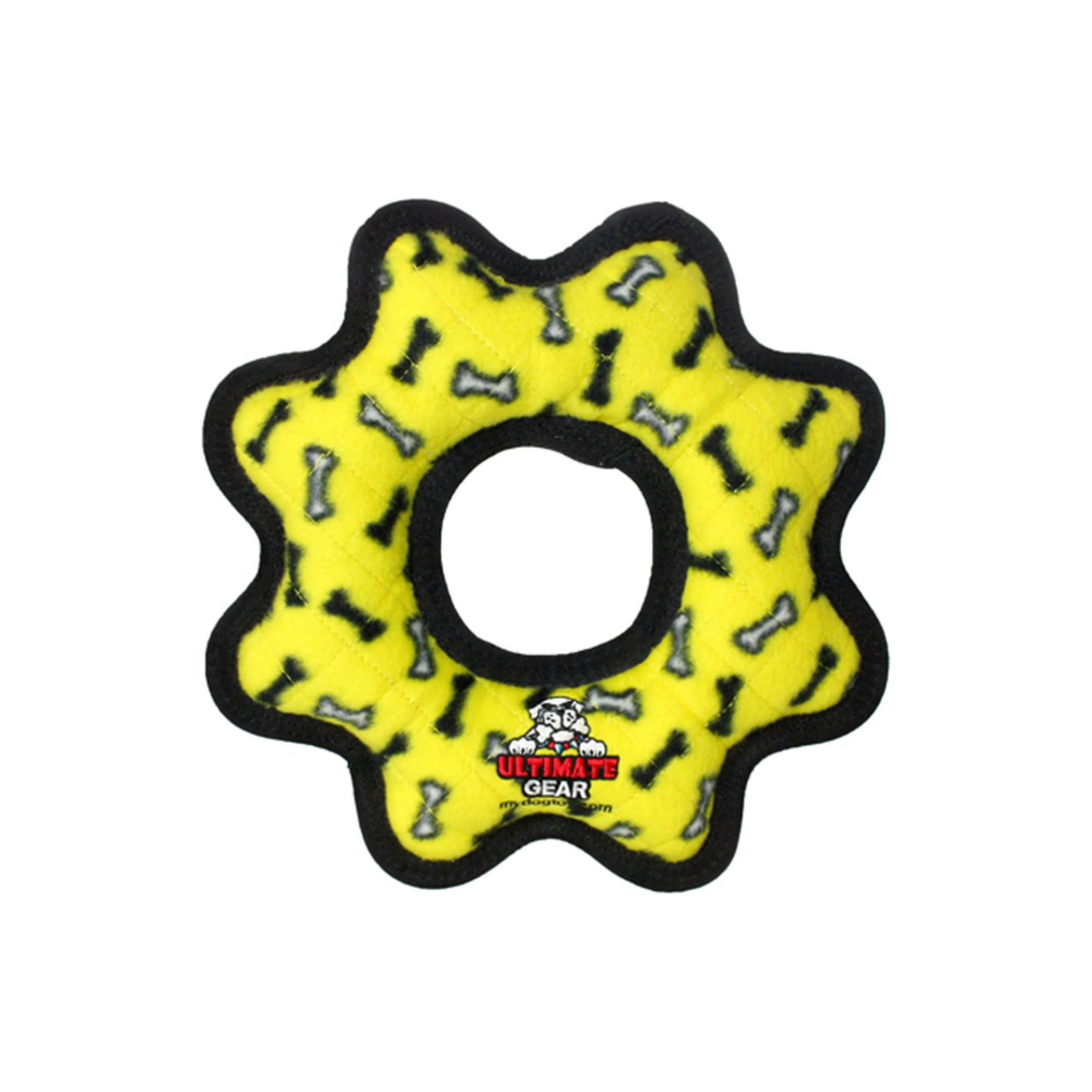 Tuffy Toys - Tuffy Ultimate Gear Ring Yellow Bone