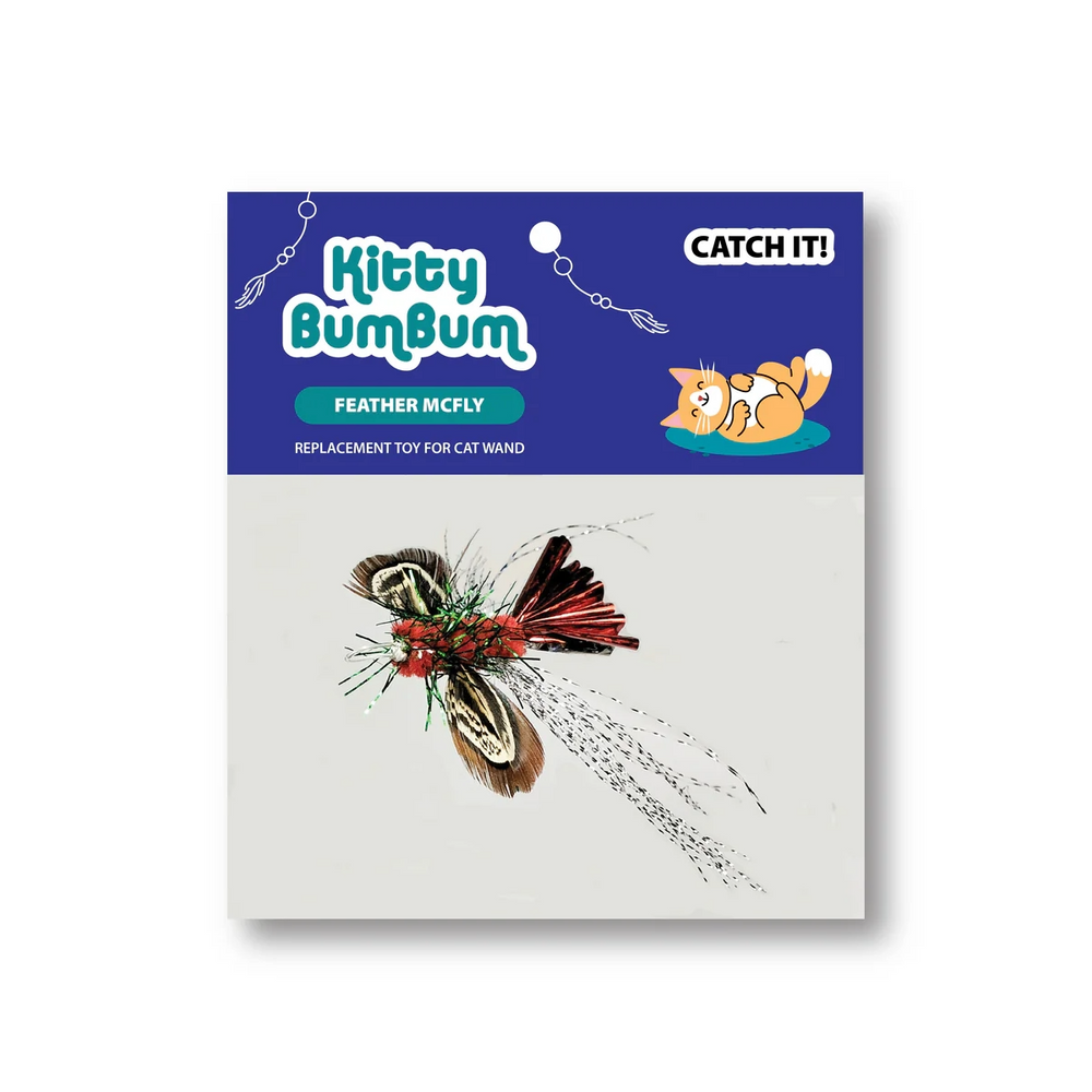 Kitty Bum Bum - Feather Mc Fly Flying Insect - Cat Toy