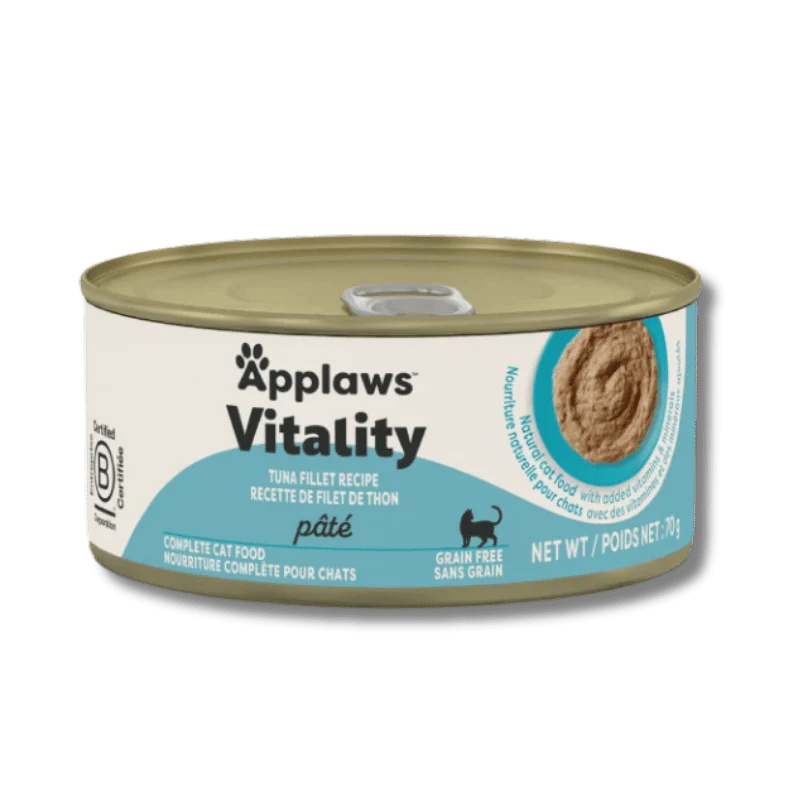 
                  
                    Applaws - Can - Cat - Vitality - Tuna Fillet - Pate - 70g X 24
                  
                