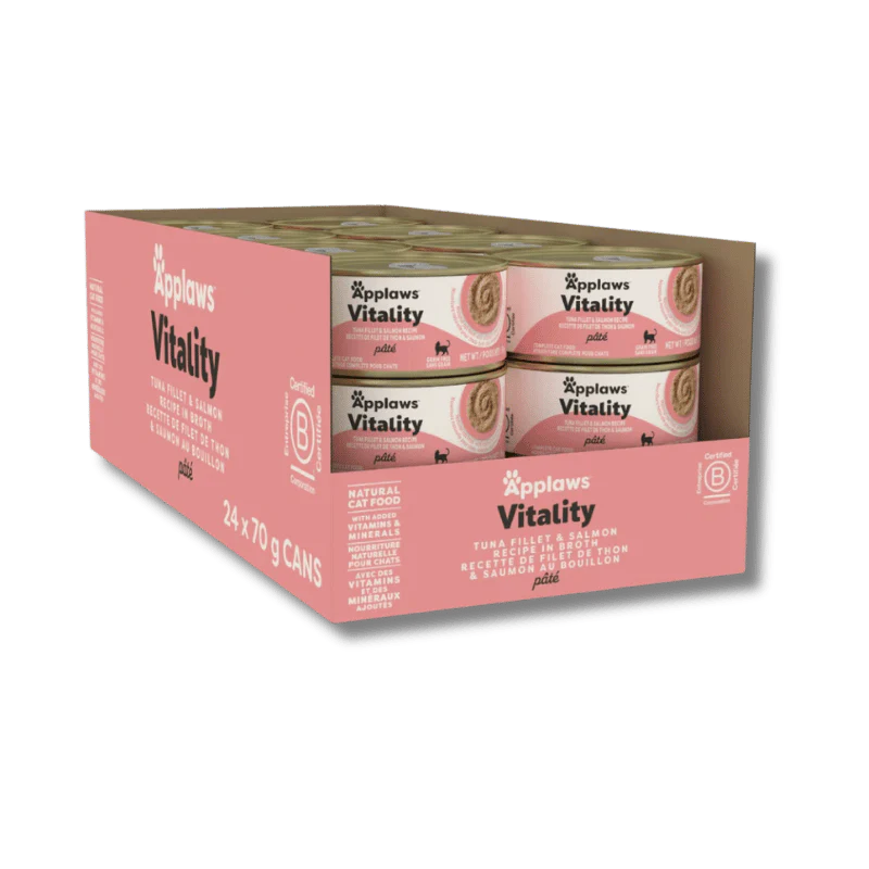 
                  
                    Applaws - Can - Cat - Vitality - Tuna & Salmon Pate - 70g X 24
                  
                