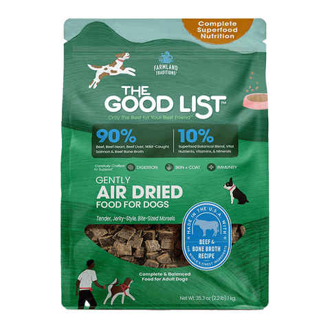Farmland Traditions - Dog - Air-Dried - The Good List - Superfood - Beef & Bone Broth