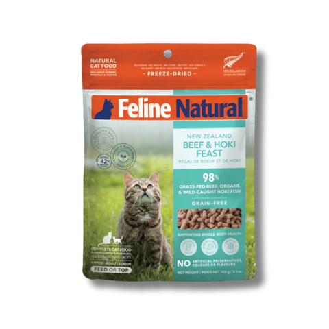 Feline Natural - Freeze-Dried - Beef & Hoki Feast