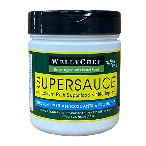 Welly Tails - SuperSauce Chicken Liver & Krill Kibble Topper 227g