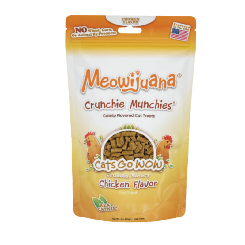 Meowijuana - Crunchie Munchie Chicken Treat - 3oz