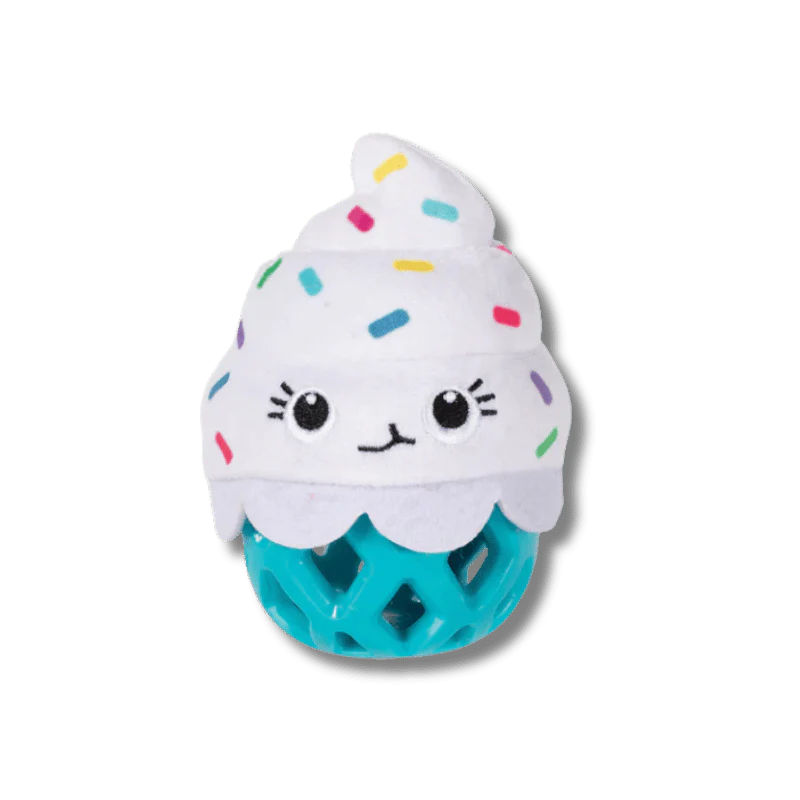 
                  
                    Fringe Studio - Dog - Toy - Durable - Rubber - Dura Club - Here For The Cupcakes
                  
                