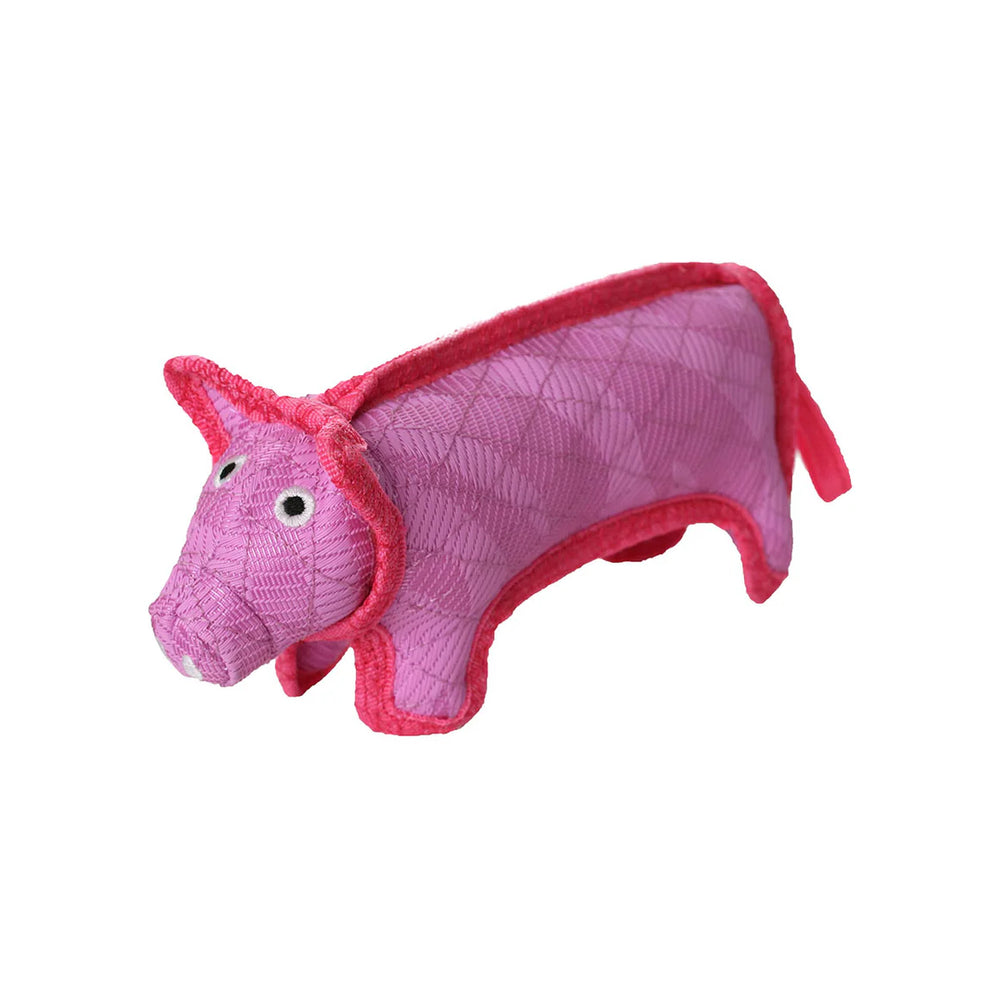 Tuffy Toys - DuraForce Pig Tiger Pink-Pink