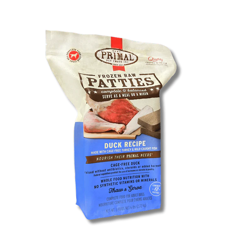 PRIMAL - Canine - Frozen - Patties - Duck (Frozen Food) (Only Deliver to Metro Vancouver)