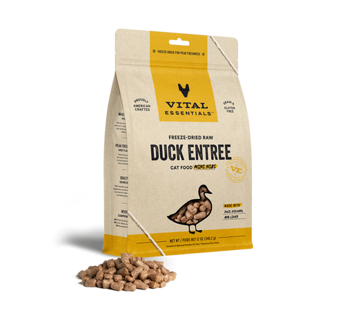 Vital Essentials - Cat GF Freeze Dried Food Duck Mini Nibs Cat - Food