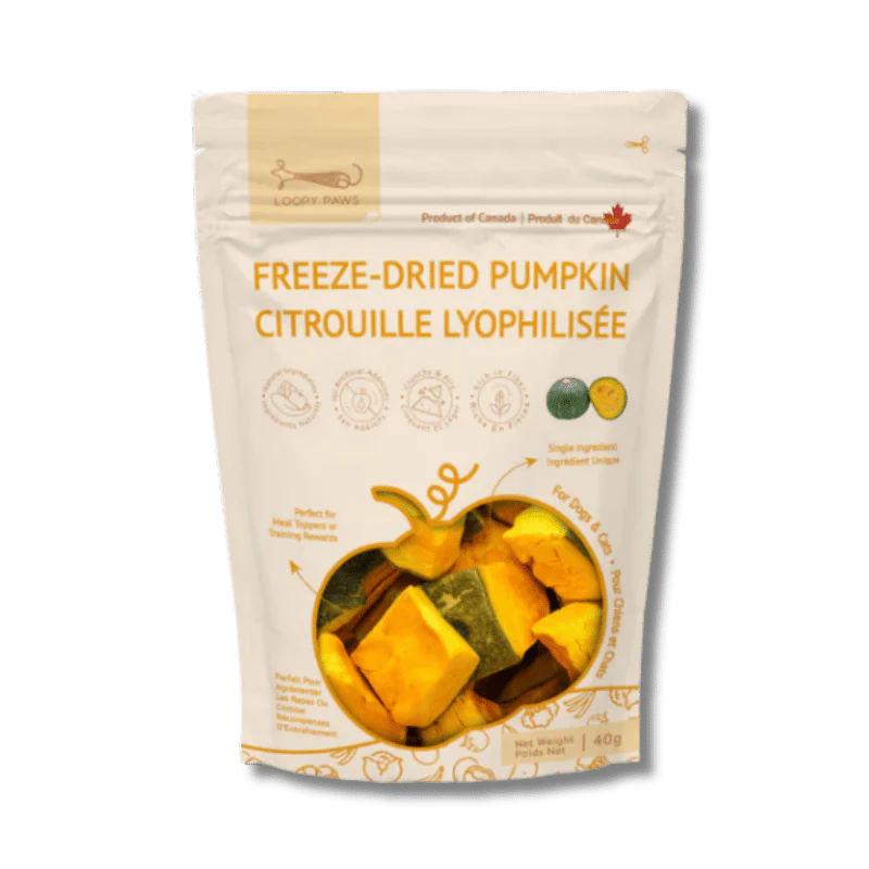 Loopy Paws - Treats - Freeze-Dried - Fruity Crunchy - Kabocha Pumpkin - 40g