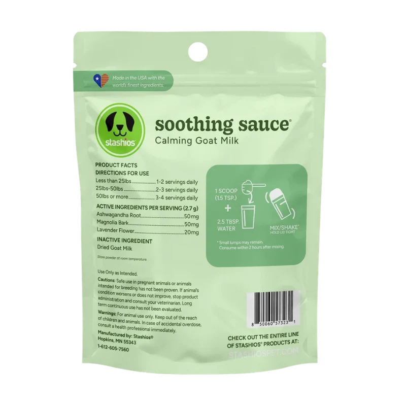 
                  
                    Stashios - Soothing Sauce - Goat Milk - Calming
                  
                