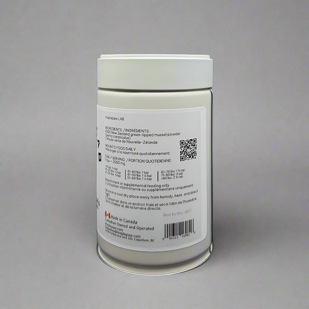 
                  
                    maplepaw LAB, New Zealand Green Lipped Mussels Joint Support
                  
                