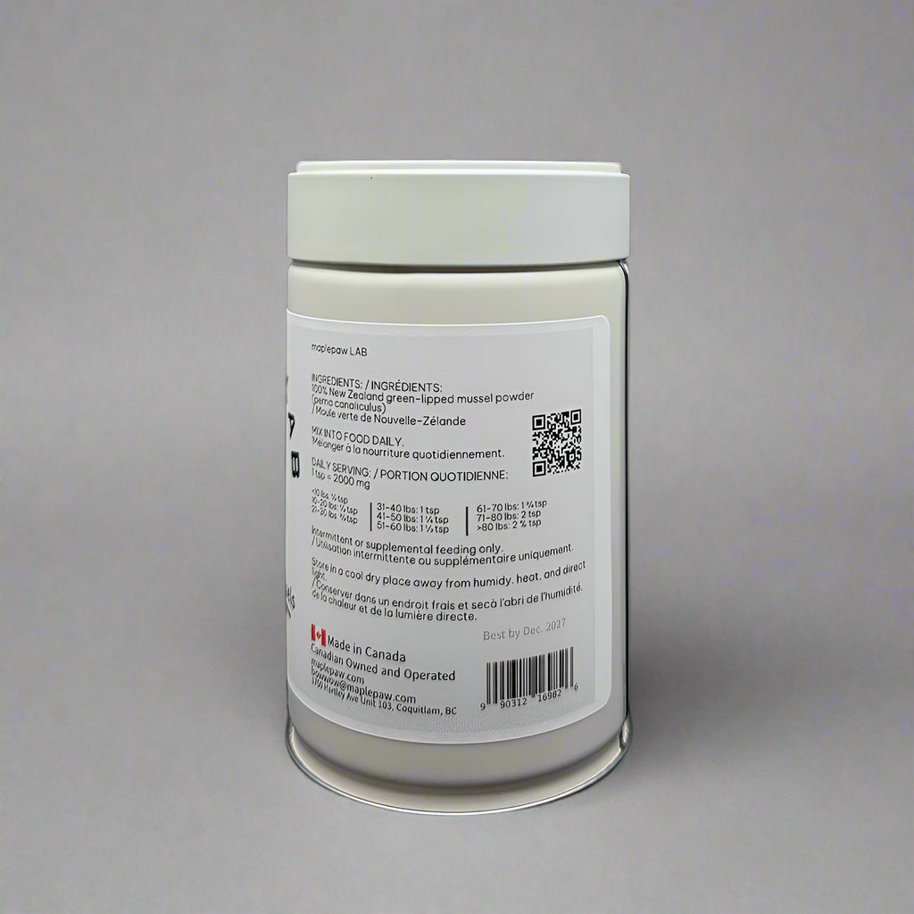 
                  
                    maplepaw LAB, New Zealand Green Lipped Mussels Joint Support
                  
                