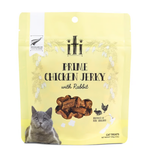 iTi - Treats - Cat- Chicken Jerky with Rabbit - 100g