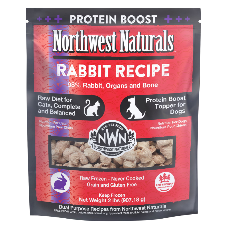 Northwest Naturals - Rabbit 2lb - Recipe for Cats / Protein Boost for Dogs (Frozen Food) (Only Deliver to Metro Vancouver)