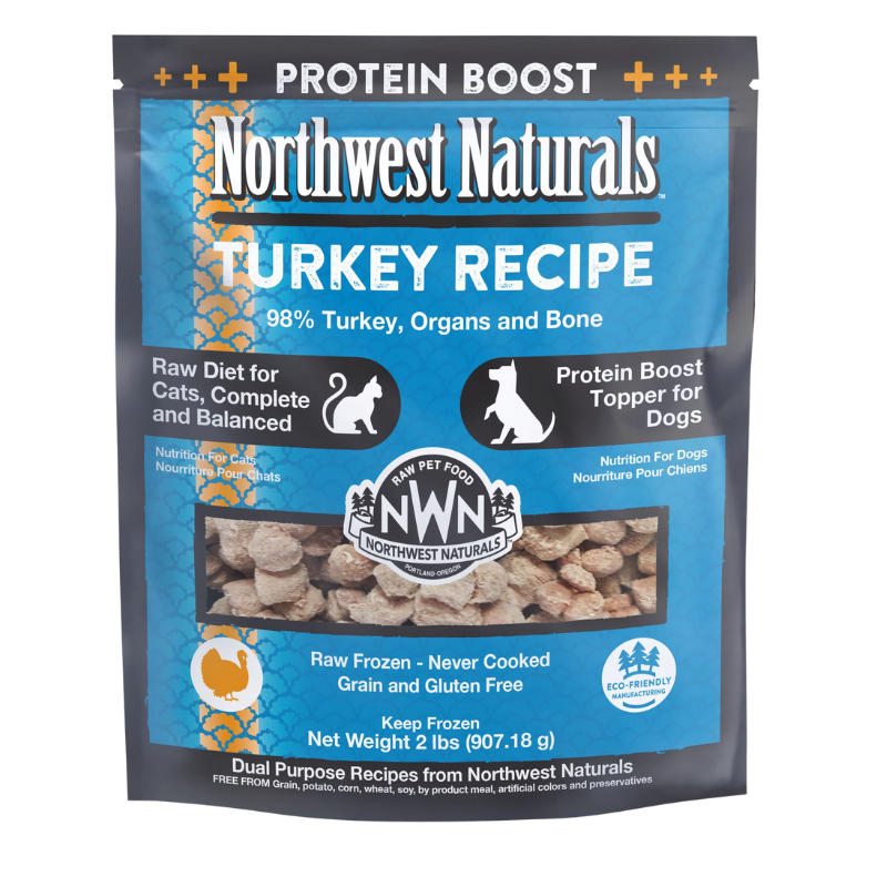 Northwest Naturals - Turkey 2lb - Recipe for Cats / Protein Boost for Dogs (Frozen Food) (Only Deliver to Metro Vancouver)