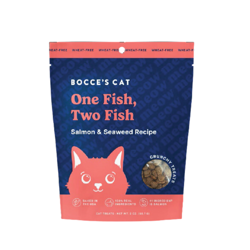 Bocce's Bakery - Cat - One Fish, Two Fish Salmon & Seaweed Treats 2oz