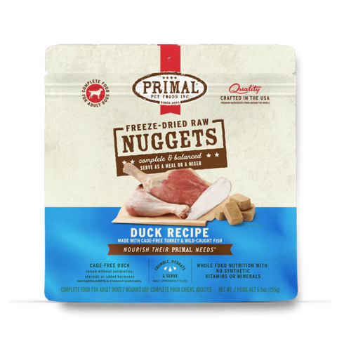 PRIMAL - Canine - Freeze-Dried - Nuggets - Duck+