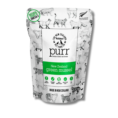 NZ Natural Pet Food Co - Freeze Dried - Treats - Purr - Green Lipped Mussels Treats 50g