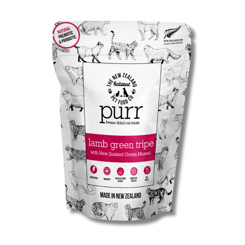 NZ Natural Pet Food Co - Freeze Dried - Treats - Purr - Lamb Green Tripe 40g