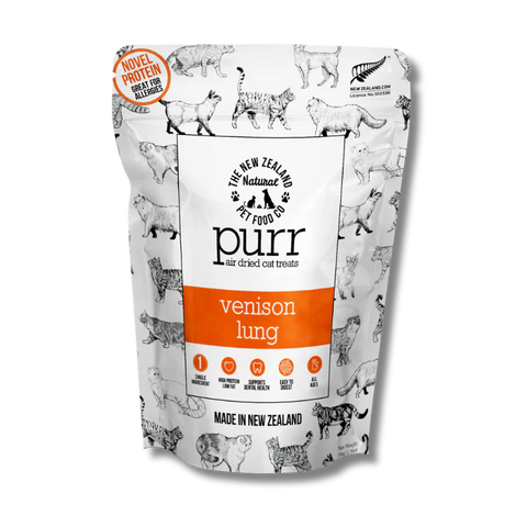 NZ Natural Pet Food Co - Air Dried - Treats - Purr - Venison Lung - 50g