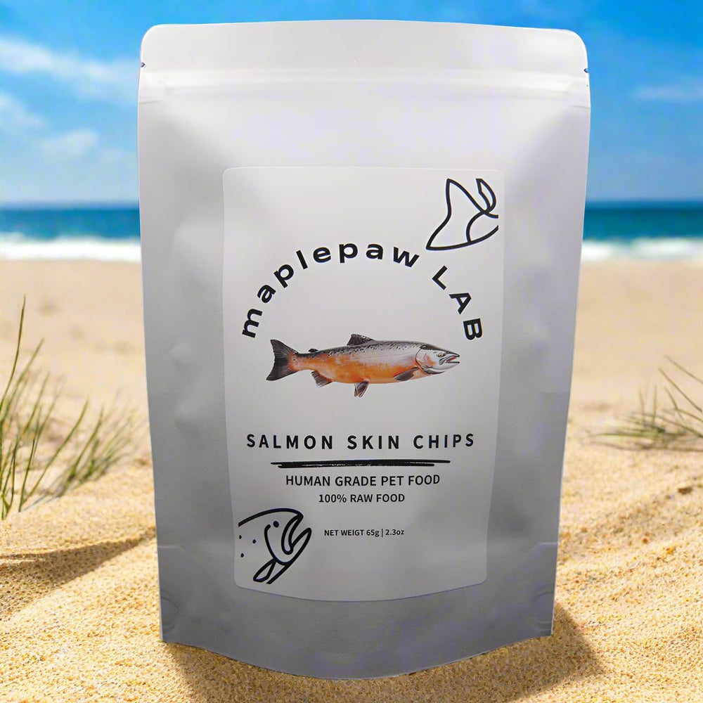 maplepaw LAB, Salmon Skin Chips for Dogs & Cats 65g