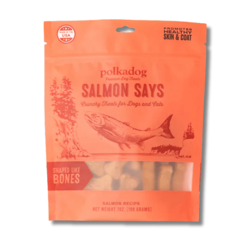 polkadog - Salmon Says - Bones - 7oz
