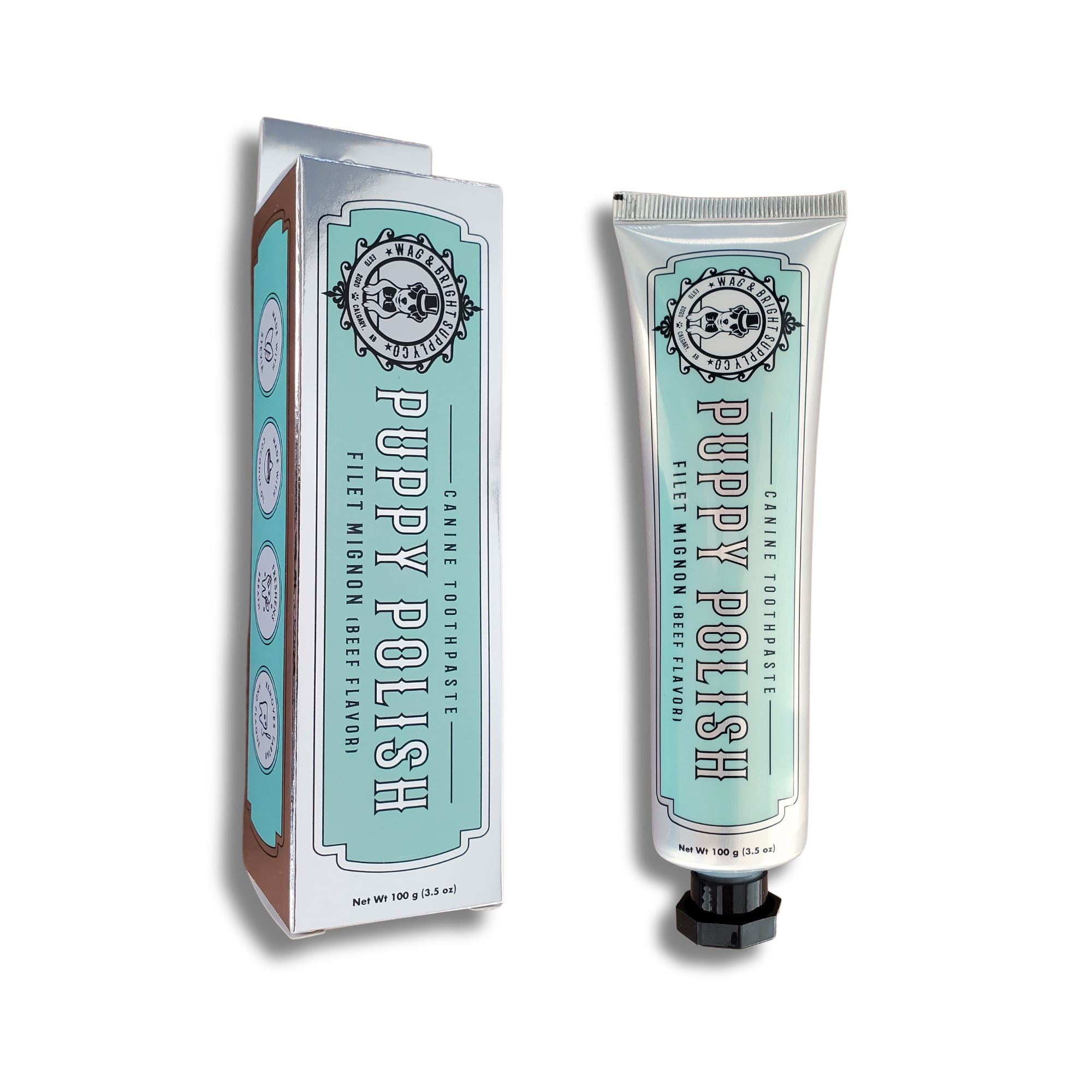 Maple Toothpaste Wag & Bright- Puppy Polish - Natural Canine Toothpaste - Filet Mignon ...