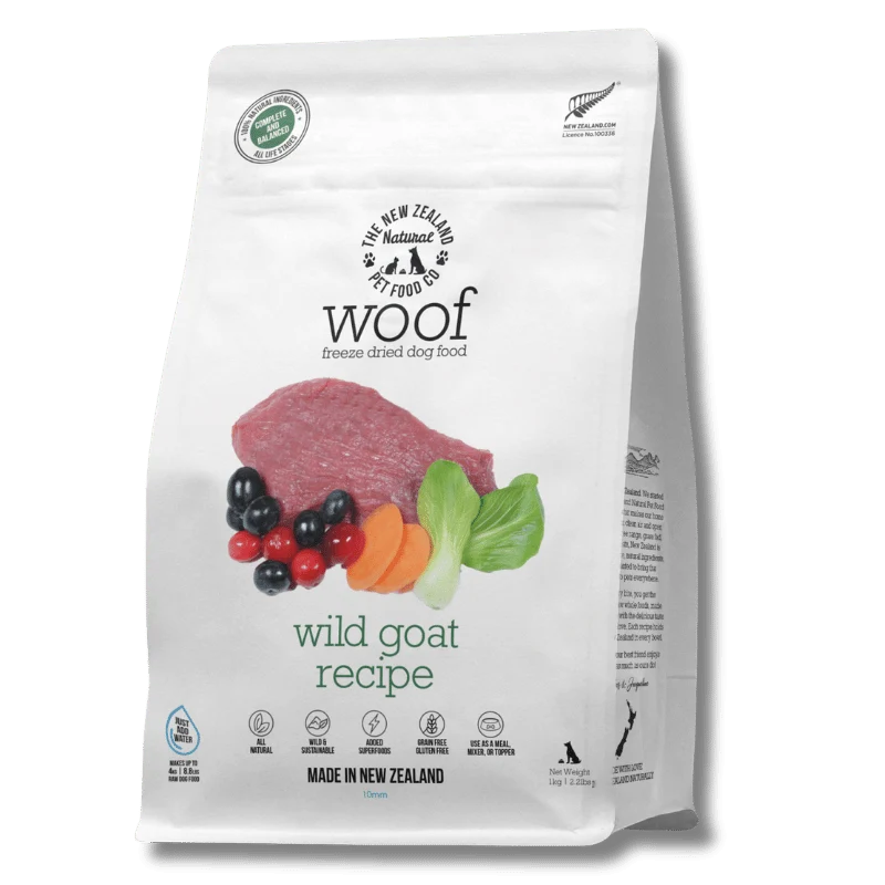 
                  
                    NZ Natural Pet Food Co - Freeze Dried - Food - Woof - Wild Goat
                  
                